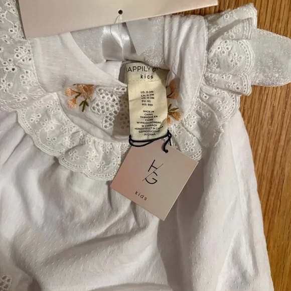 Happily Grey Baby Girl Easter Bunny Dress With Matching Shoes & Diaper Cover - Picture 11 of 13